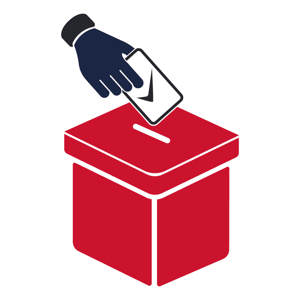 ballot box with an app