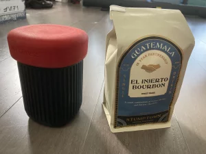 Aeropress Go and coffee bag