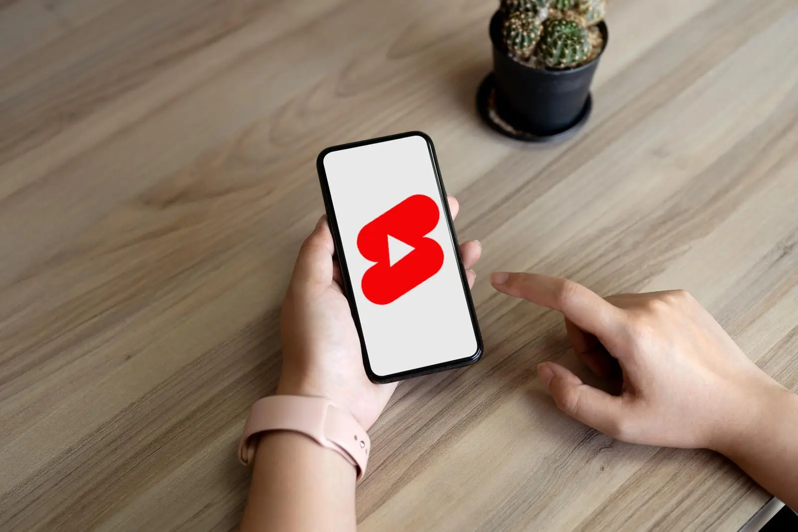 YouTube shorts on a phone