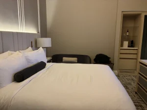 bed at Intercontinental Indianapolis Hotel