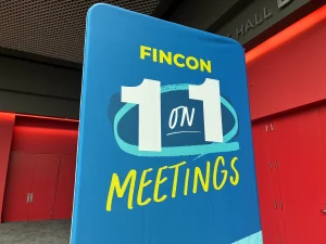 FinCon 1 on 1 Meetings sign