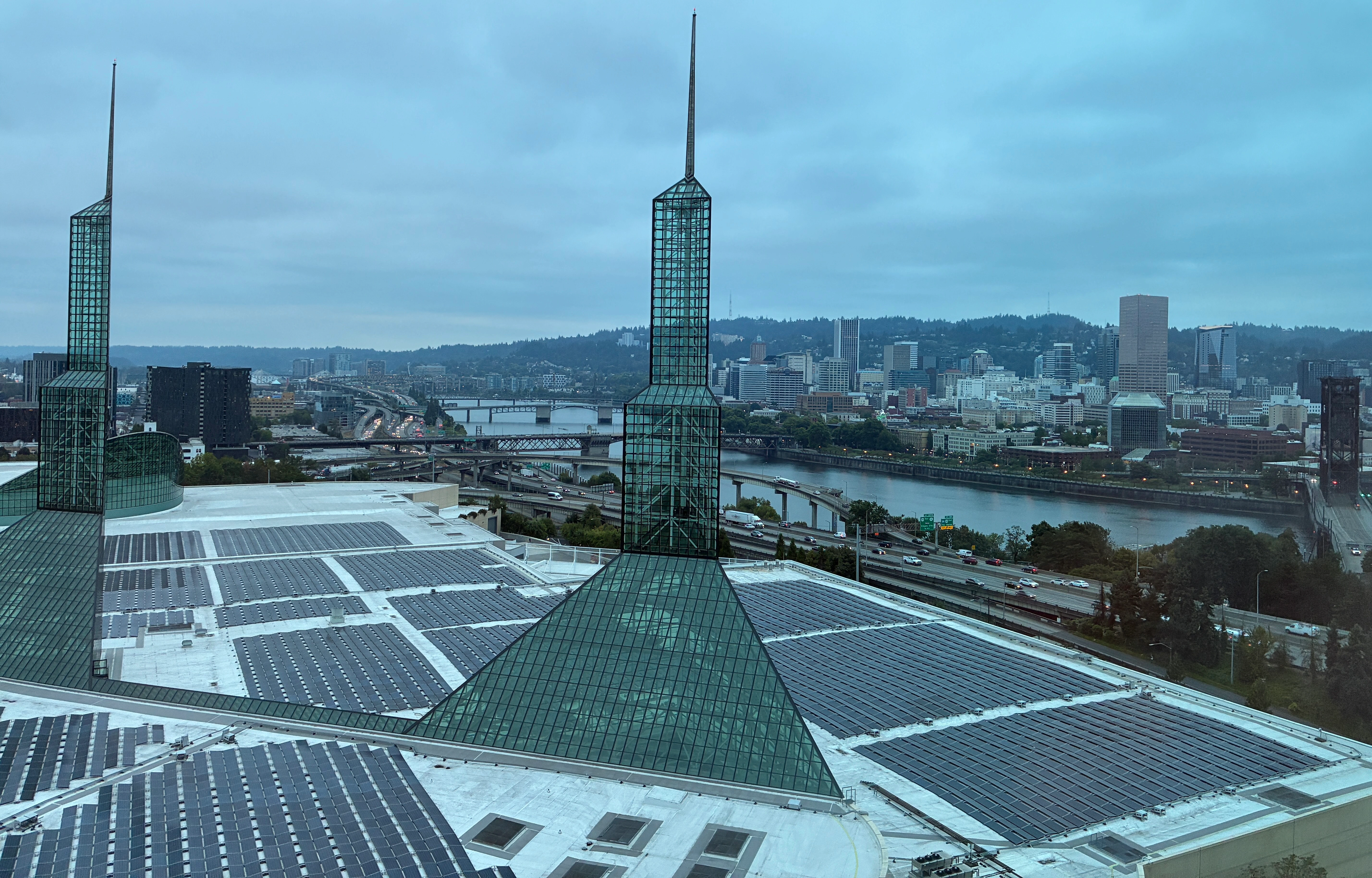 view from Hyatt Regency Portland