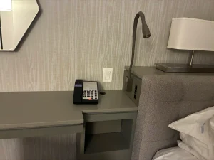desk in a room at Hyatt Regency Portland 