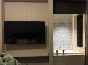 bathroom inside a room at Cosmopolitan Las Vegas