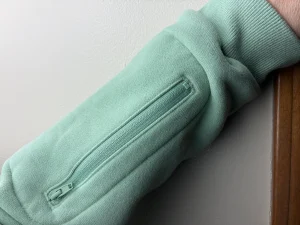 Aloe Comfrt Airplane Zip Hoodie sleeve
