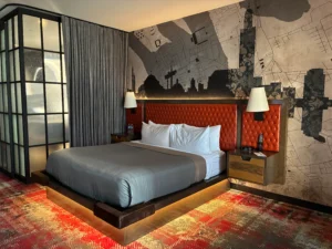 bed in a room at The Nash in Nashville