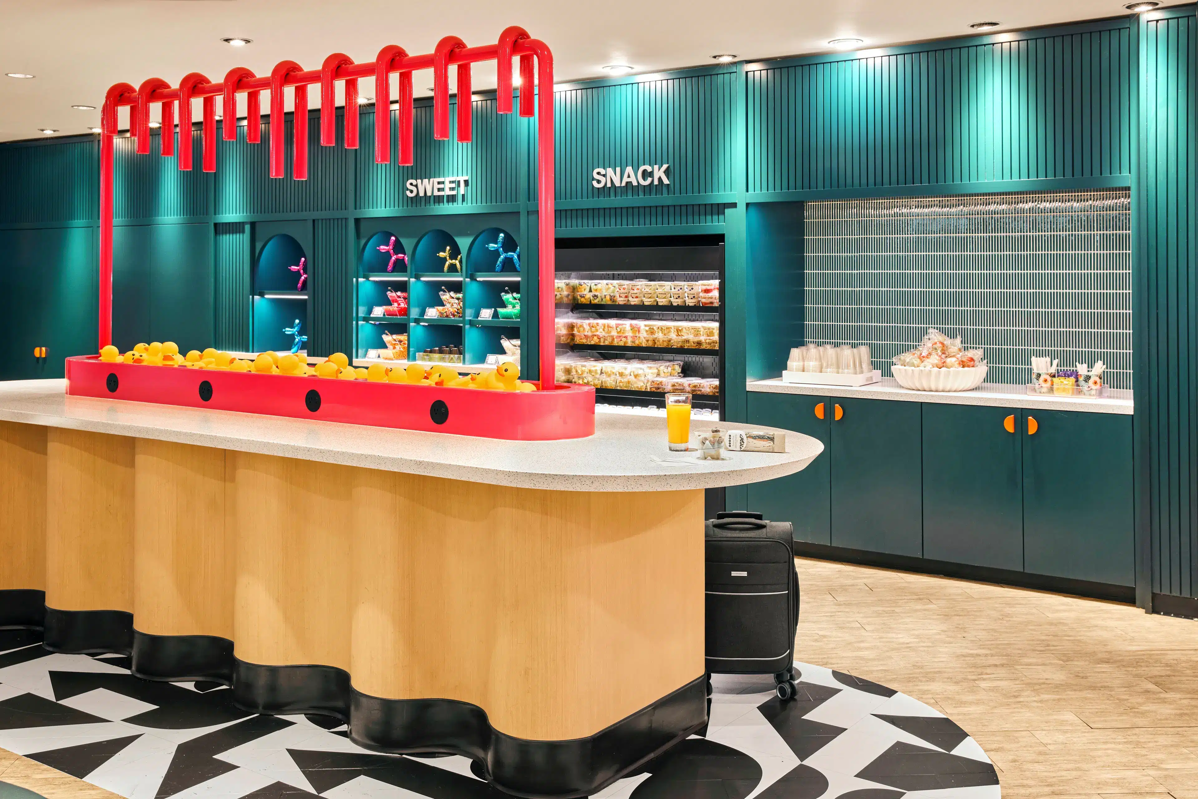 Sweet and Snack sections at The ATL Grab & Go Pantry Lounge